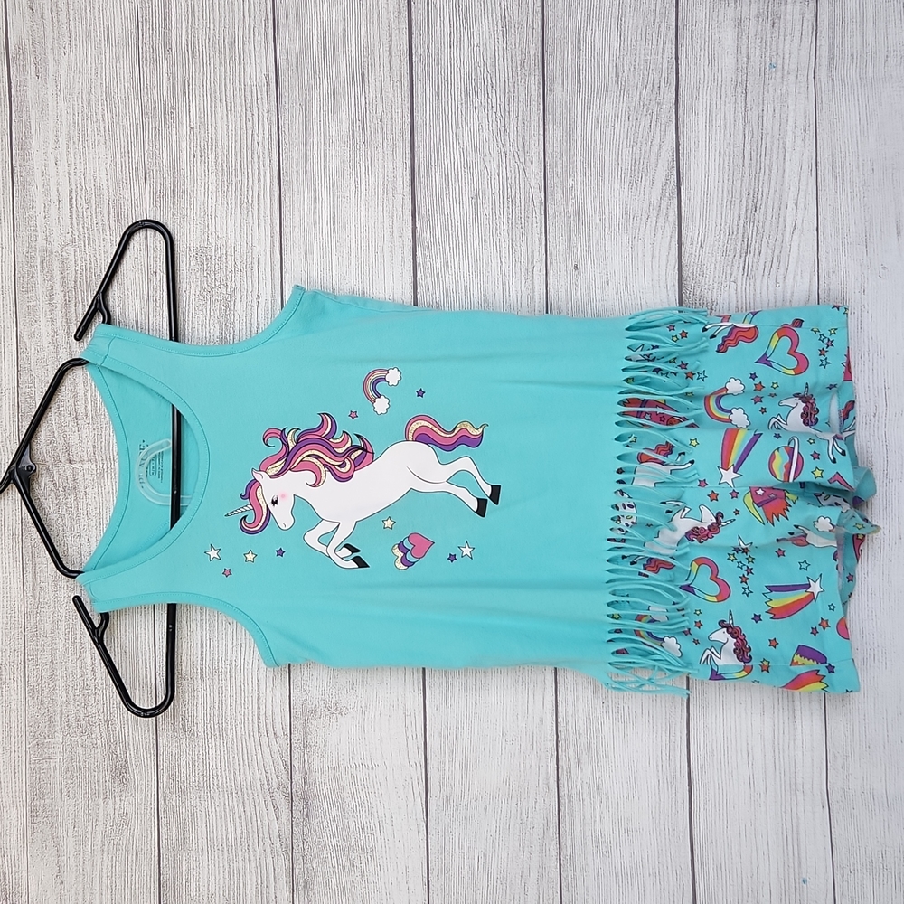 Children's place matching unicorn tank top and shorts